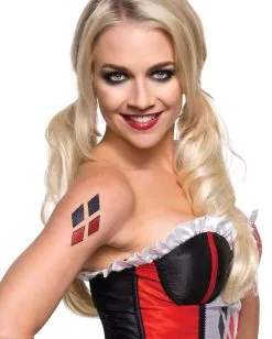 Harley Quinn Glitter Tattoo