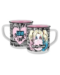 Harley Quinn Keramik Tasse -Outlet-Horror-Shop harley quinn keramik tasse harley quinn lieblingstasse geschenkartikel guenstig online kaufen 51054 02