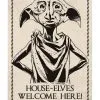 Harry Potter Dobby Metallschild DIN A5 -Outlet-Horror-Shop harry potter dobby metallschild harry potter merchandise harry potter geschenkartikel 50417 01