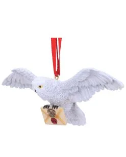 Harry Potter Hedwig Weihnachtskugel -Outlet-Horror-Shop harry potter hedwig weihnachtskugel harry potter hedwig hanging ornament 51081 06