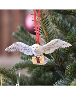 Harry Potter Hedwig Weihnachtskugel -Outlet-Horror-Shop harry potter hedwig weihnachtskugel harry potter hedwig hanging ornament 51081 07