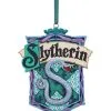 Harry Potter Slytherin Hauswappen Hänge-Ornament 8cm -Outlet-Horror-Shop harry potter slytherin crest haenge ornament 8cm harry potter slytherin weihnachtskugel hogwarts merchandise 53991