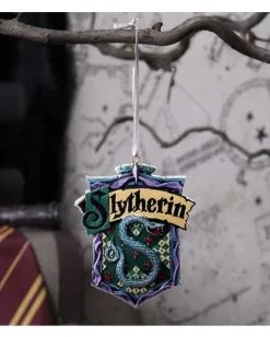 Harry Potter Slytherin Hauswappen Hänge-Ornament 8cm 15 Harry Potter Slytherin Hauswappen Hänge-Ornament 8cm -Outlet-Horror-Shop harry potter slytherin crest haenge ornament 8cm harry potter slytherin weihnachtskugel hogwarts merchandise 53991 7