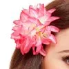 Tropischer Blumen Haarclip Rosa -Outlet-Horror-Shop hawaii blumen haarclip rosa floral hair clip fancy dress accessory 37284