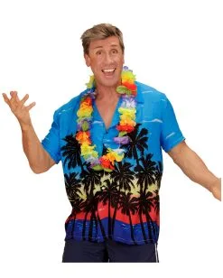 Hawaiihemd Mit Palmen -Outlet-Horror-Shop hawaiihemd mit palmen surfer boy kostuem 80er jahre hawaii hemd hawaii shirt with palms 36544 04 1