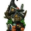 Spooky Hexenhaus Als Deko 19cm -Outlet-Horror-Shop hexenkessel hexenhaus dekofigur witches cauldron witch house figure halloween deko hexenhaus 53058