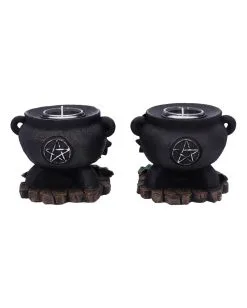 Hexenkessel Mit Efeu Teelichthalter 2er Set 11 Hexenkessel Mit Efeu Teelichthalter 2er Set -Outlet-Horror-Shop hexenkessel mit efeu teelichthalter 2er set witches cauldron with ivy candle holder halloween tischdeko 51064 03