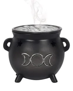 Hexenkessel Mit Triple Moon Räucherkegel Halter