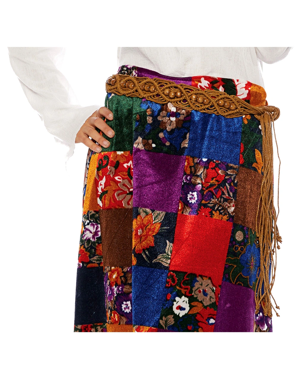 Hippie Kostüm Gürtel Braun 3 Hippie Kostüm Gürtel Braun