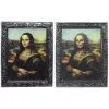 Hologramm Wandbild Skelett Mona Lisa 22x30 Cm