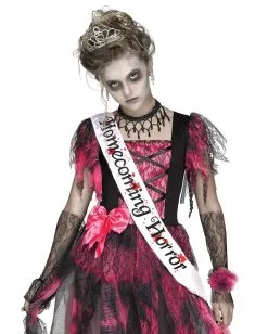 Homecoming Zombie Queen Kostüm -Outlet-Horror-Shop homecoming zombie queen kostuem zombie queen kinderkostuem 37622 3
