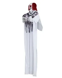 Horror Clown Hängefigur Mit Effekt 160cm 6 Horror Clown Hängefigur Mit Effekt 160cm -Outlet-Horror-Shop horror clown haengefigur mit effekt killerclown halloween deko halloween animatronics online kaufen 54851 03