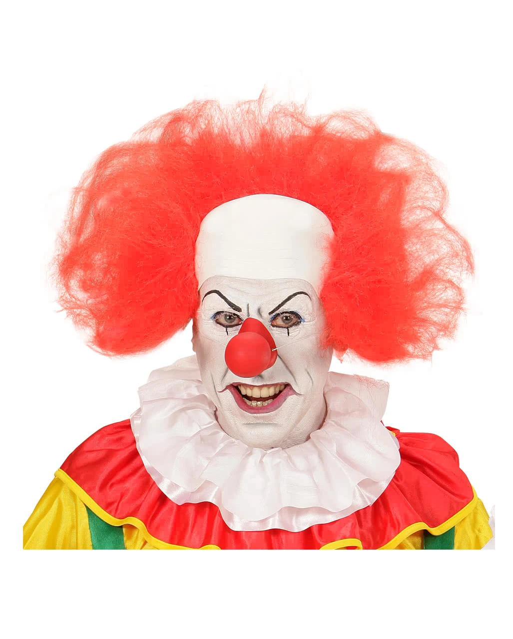 Clown Glatze Mit Rotem Haarkranz