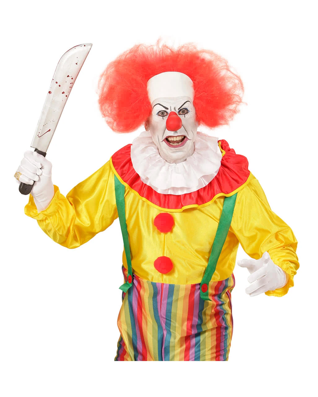 Clown Glatze Mit Rotem Haarkranz – Bild 2