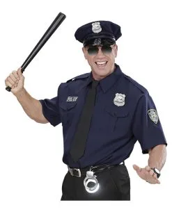 Glänzende Polizeimarke -Outlet-Horror-Shop horrorshop com glaenzende polizeimarke polizeikostuem zubehoer 15843 03