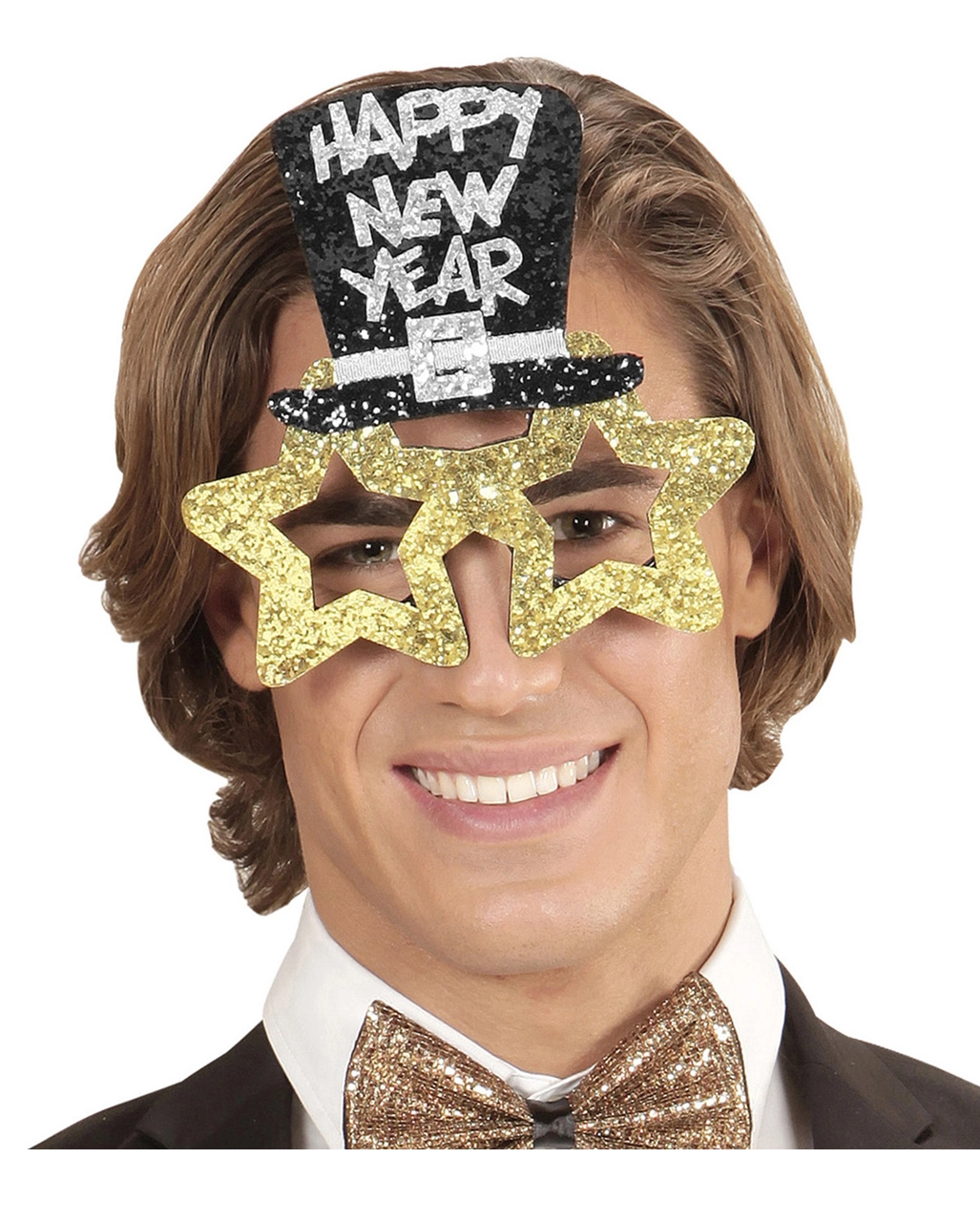 Happy New Year Brille Golden – Bild 3
