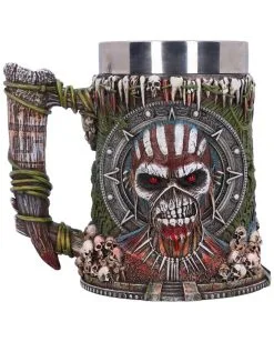 Iron Maiden "The Book Of Souls" Krug 17,5cm -Outlet-Horror-Shop iron maiden the book of souls krug iron maiden tankard band merch fuer heavy metal und gothic fans 54368 3