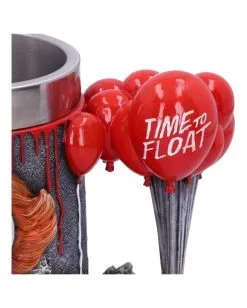 IT - Time To Float Pennywise Krug 15,5cm -Outlet-Horror-Shop it time to float pennywise krug pennywise clown tankard horrorfilm und halloween merchandise und wohnungsdeko 52504 2