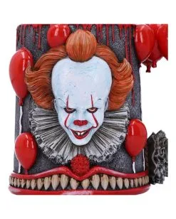 IT - Time To Float Pennywise Krug 15,5cm -Outlet-Horror-Shop it time to float pennywise krug pennywise clown tankard horrorfilm und halloween merchandise und wohnungsdeko 52504 3