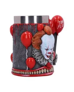 IT - Time To Float Pennywise Krug 15,5cm -Outlet-Horror-Shop it time to float pennywise krug pennywise clown tankard horrorfilm und halloween merchandise und wohnungsdeko 52504 4