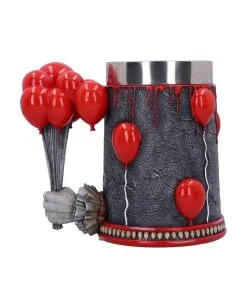 IT - Time To Float Pennywise Krug 15,5cm -Outlet-Horror-Shop it time to float pennywise krug pennywise clown tankard horrorfilm und halloween merchandise und wohnungsdeko 52504 5