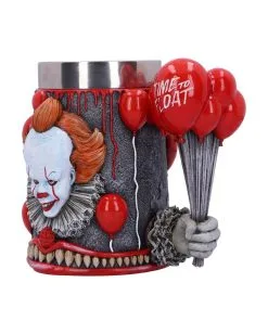 IT - Time To Float Pennywise Krug 15,5cm -Outlet-Horror-Shop it time to float pennywise krug pennywise clown tankard horrorfilm und halloween merchandise und wohnungsdeko 52504 6