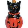 Johanna Parker Katze Peek-A-Boo Dekofigur -Outlet-Horror-Shop johanna parker katze peek a boo dekofigur johanna parker cat peek a boo katzenfigur halloween 52983