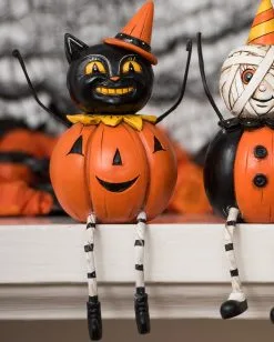 Johanna Parker Katze Pumpkin Body Vintage Figur -Outlet-Horror-Shop johanna parker katze pumpkin body vintage figur cat pumpkin body vintage figure halloween dekoration 52924 2