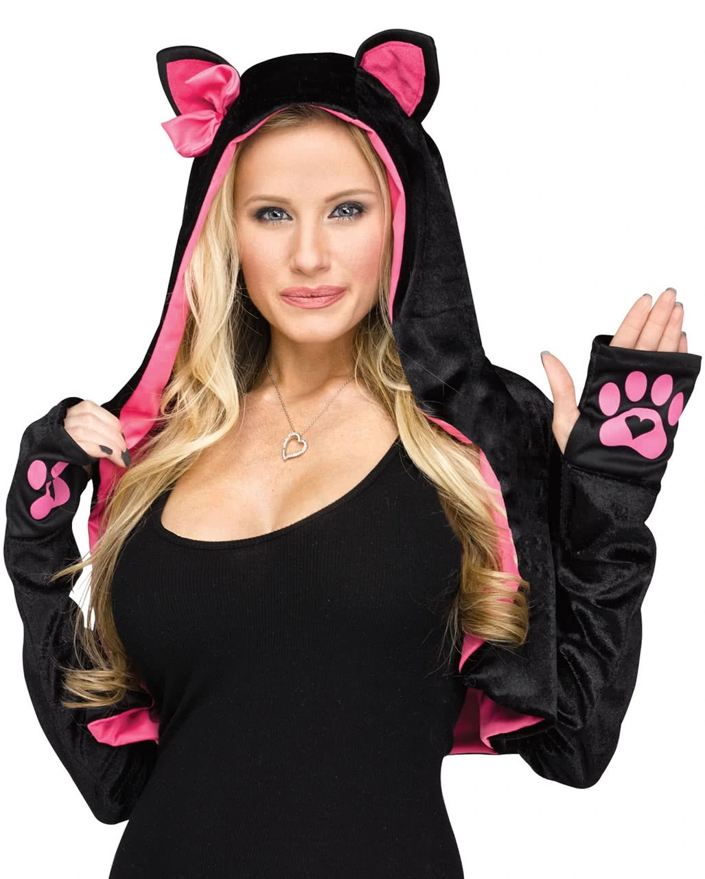 Kapuzen Stola Mit Katzen Motiv 3 Kapuzen Stola Mit Katzen Motiv