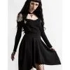 KILLSTAR Aggie Suspender Rock -Outlet-Horror-Shop killstar aggie suspender skirt killstar aggie hosentraeger rock gothic fashion 51920 01 1