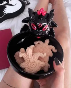 KILLSTAR Baphomet Schüssel -Outlet-Horror-Shop killstar baphomet schuessel gothic und halloween geschirr killstar baphomet bowl 51212 2