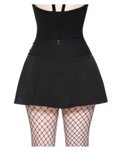KILLSTAR Bat Girl Minirock -Outlet-Horror-Shop killstar bat girl minirock fledermaus girl minirock killstar bat girl mini skirt gothic mode 51399 02