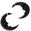 KILLSTAR Black Crescent Moon Ohrringe -Outlet-Horror-Shop killstar black crescent moon ohrringe killstar crescent moon earrings gothic schmuck 51892 01