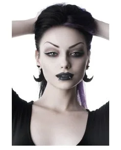 KILLSTAR Black Crescent Moon Ohrringe 7 KILLSTAR Black Crescent Moon Ohrringe -Outlet-Horror-Shop killstar black crescent moon ohrringe killstar crescent moon earrings gothic schmuck 51892 03