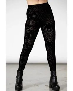 KILLSTAR Brielle Burnout Leggings 9 KILLSTAR Brielle Burnout Leggings -Outlet-Horror-Shop killstar brielle burnout leggings gothic leggings gothic hose gothic kleidung 53334 2