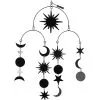 KILLSTAR Cosmical Mobile -Outlet-Horror-Shop killstar cosmical mobile killstar dekoration gothic dekoration sonne mond und sterne gothic mobile baby mobile 53532 1
