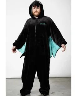 KILLSTAR Cthulhu Onesie Mit Kapuze 15 KILLSTAR Cthulhu Onesie Mit Kapuze -Outlet-Horror-Shop killstar cthulhu onesie mit kapuze killstar krake jumpsuit gothic cthulhu overall gothic mode homeware 52486 7