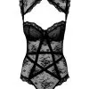 KILLSTAR Dark Desire Spitzen Bodysuit -Outlet-Horror-Shop killstar dark desire spitzen bodysuit killstar lace bodysuit gothic accessoires gothic fashion 52245