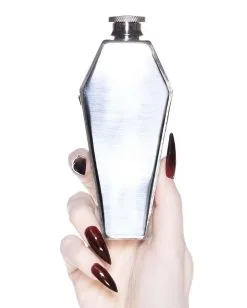 KILLSTAR Deadly Flask In Sargform -Outlet-Horror-Shop killstar deadly flask flachmann in sargform killstar gothic accessoires und geschenkartikel 51627 2
