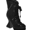 KILLSTAR Deadly Twin Stiefeletten 1 KILLSTAR Deadly Twin Stiefeletten -Outlet-Horror-Shop killstar deadly twin boots mit ketten applikation killstar gothic boots killstar boots gothic accessoire und geschenkartikel 52766