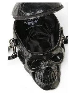 KILLSTAR Grave Digger Totenkopf Handtasche 11 KILLSTAR Grave Digger Totenkopf Handtasche -Outlet-Horror-Shop killstar grave digger totenkopf handtasche killstar grave digger skull handbag gothic accessoire 50914 05