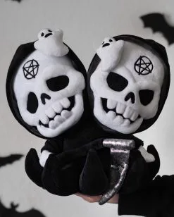 Outlet-Horror-Shop -Outlet-Horror-Shop killstar grim reaper double death pluesch tier killstar kreepture gothic spielzeug gothic accessoires und dekoration killstar grim reaper double death plush toy 52932 1