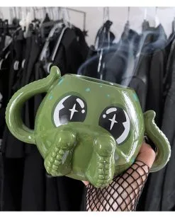 KILLSTAR Grüne Cthulhu Tasse 5 KILLSTAR Grüne Cthulhu Tasse -Outlet-Horror-Shop killstar gruene cthulhu tasse killstar green cthulhu mug halloween homeware 52084 02