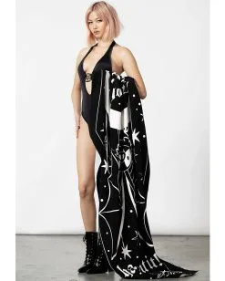 KILLSTAR Haunt It Sarg Strandtuch -Outlet-Horror-Shop killstar haunt it sarg strandtuch killstar haunt it coffin towel gothic badetuch 52595 4