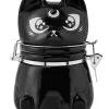 KILLSTAR Katze Keramik Behälter -Outlet-Horror-Shop killstar katze keramik vorratsbehaelter feline cute hinged jar gothic wohnungsdeko und accessoires 52083