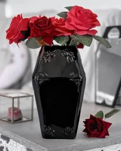 KILLSTAR Kitsu Blumenvase 5 KILLSTAR Kitsu Blumenvase -Outlet-Horror-Shop killstar kitsu vase killstar tableware gothic vase gothic geschirr gothic tableware gothic accessoires und geschenkartikel 53823 1