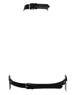KILLSTAR Madam Meow Harness -Outlet-Horror-Shop killstar madam meow harness killstar accessoire kunstleder harness gothic geschenkartikel un accessoires goth kleidung killstar faux leather harness 53473 1