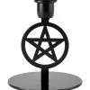 KILLSTAR Pentagram Kerzenhalter Small -Outlet-Horror-Shop killstar pentagram kerzenhalter small gothic kerzenstaender gothic kerzenhalter killstar dekoration killstar accessoires und geschenkartikel 54023 1