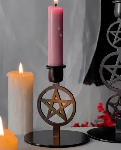 KILLSTAR Pentagram Kerzenhalter Small 5 KILLSTAR Pentagram Kerzenhalter Small -Outlet-Horror-Shop killstar pentagram kerzenhalter small gothic kerzenstaender gothic kerzenhalter killstar dekoration killstar accessoires und geschenkartikel 54023