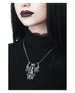 KILLSTAR Sleepy Rose Halskette Mit Anhänger 5 KILLSTAR Sleepy Rose Halskette Mit Anhänger -Outlet-Horror-Shop killstar sleepy rose halskette mit anhaenger gothic schmuck und jewelry gothic und witchy deko und zubehoer 52079